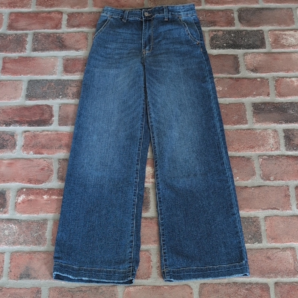 Classic Blue Wide-Leg Jeans